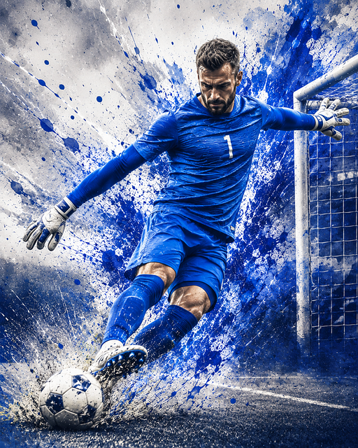 Free Football Goalkeeper illustration and picture