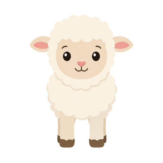 Free lamb cute nature vector