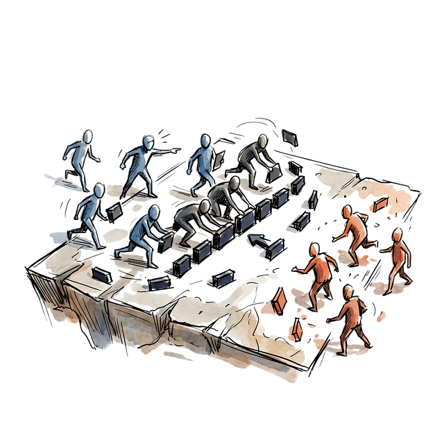 Free team dynamics business challenges abstract figures illustration