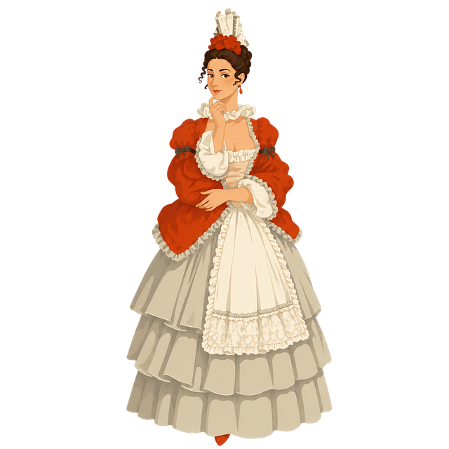 Free colombina carnival commedia dell'arte vector