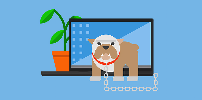 Free Computer Dog photo and picture