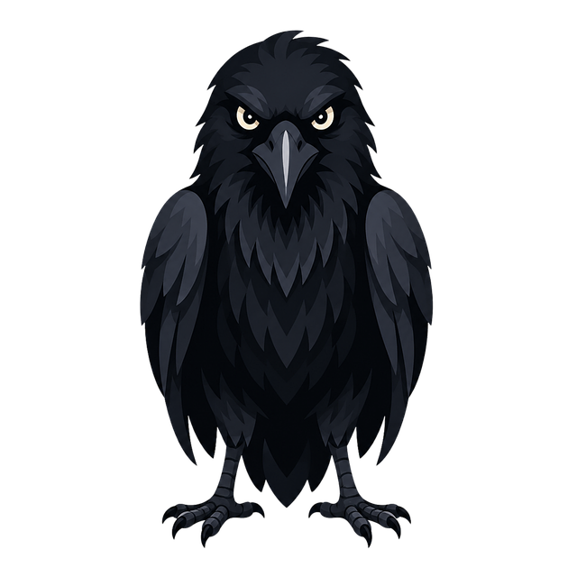 Free Raven Black Bird vector and picture