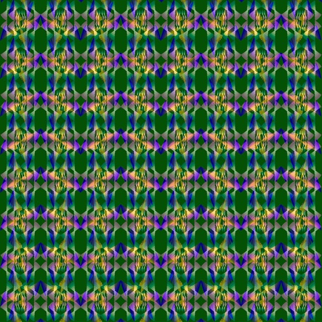Free kaleidoscopic optical illusion blue illustration