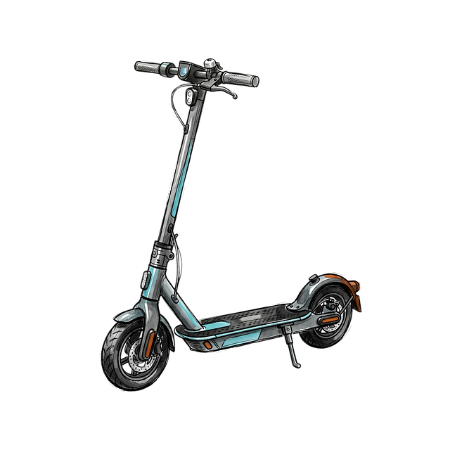 Free electric scooter urban mobility green transit illustration