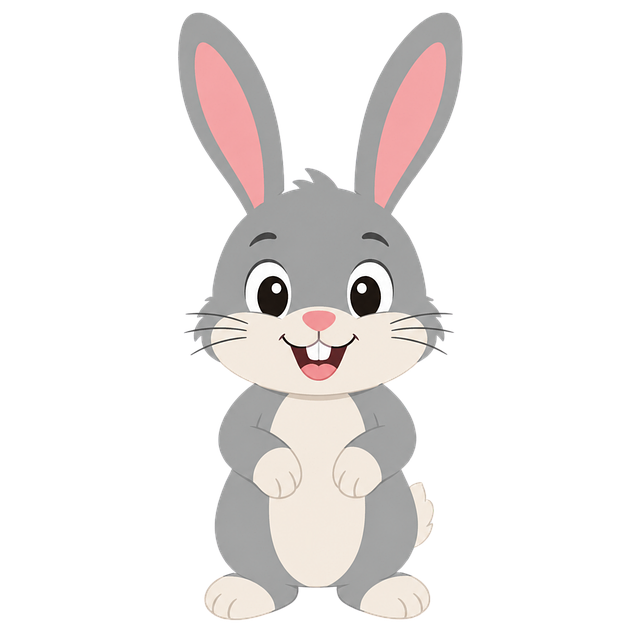 Free rabbit gray bunny big ears vector