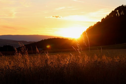 Sonnenuntergang, Natur, Dämmerung