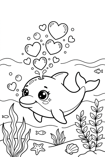 Free Drawing Dolphin photo and picture
