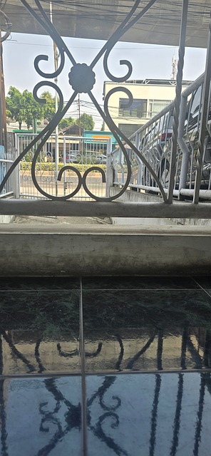 Free Iron Railing Tiled Floor photo and picture