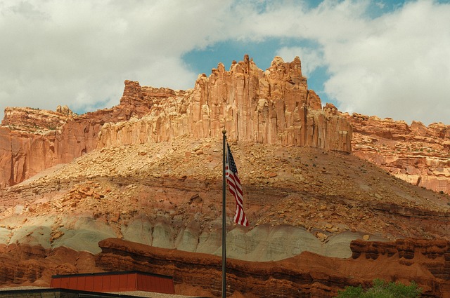 Utah, Peisaj, Deșert, Sua, Capitol Reef