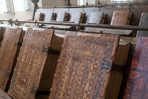 Knižnica, Historický, Kniha, Stredoveký