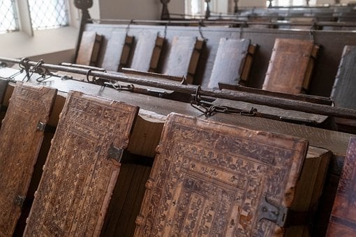 Knižnica, Stredoveký, Kniha, Historický