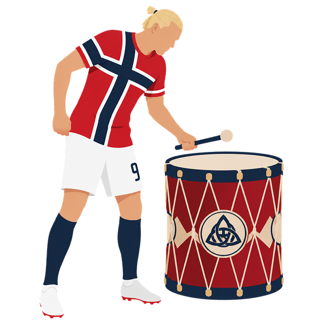 Free world cup football norwegian striker vector