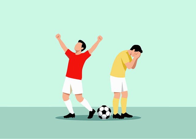 Free soccer player victory illustration