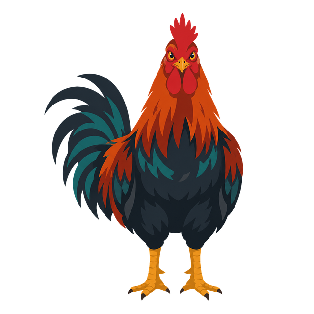 Free rooster chicken bird illustration