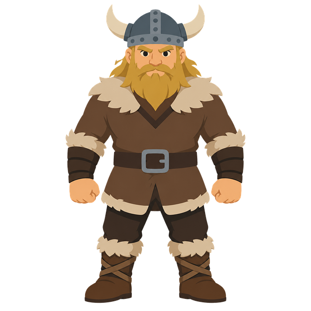 Free viking warrior norse vector