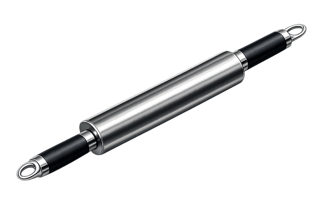 Free rolling pin stainless steel baking illustration