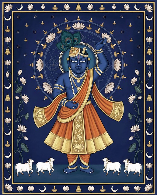 Free Shri Nath Blue Color illustration and picture
