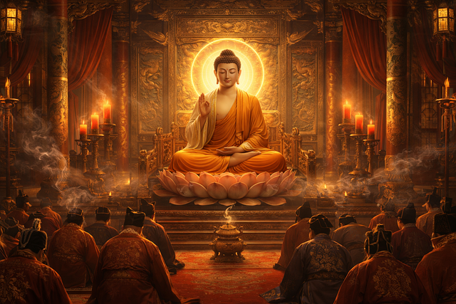 Free ai generated buddha buddhism illustration