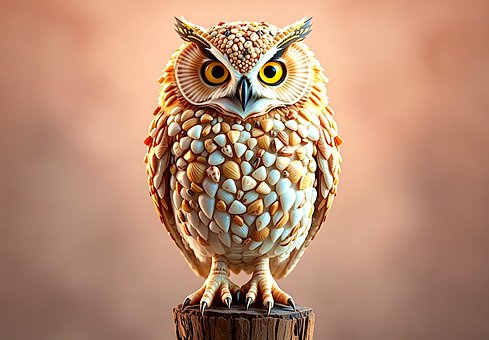 Free Owl Sculptures illustration and picture