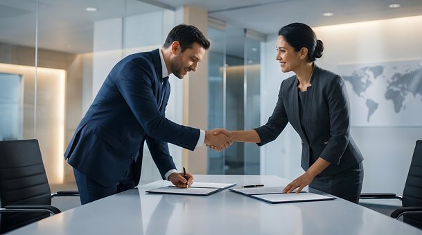 Free Handshake Business illustration and picture