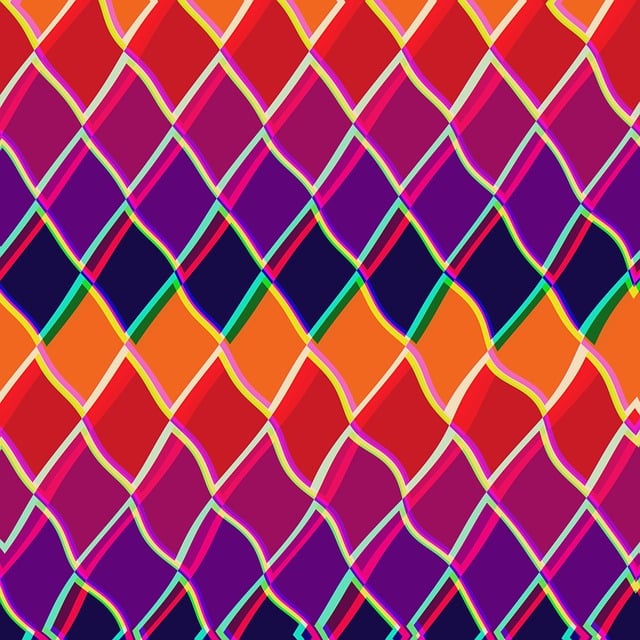 Free patterns geometric diamond illustration