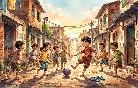Fußball, Kinder, Freundschaft