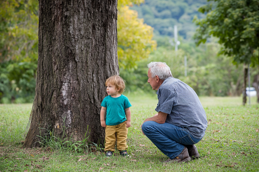 Free Grandfather Child illustration and picture
