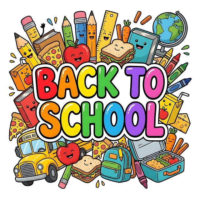 Free ai generated back to school school supplies illustration