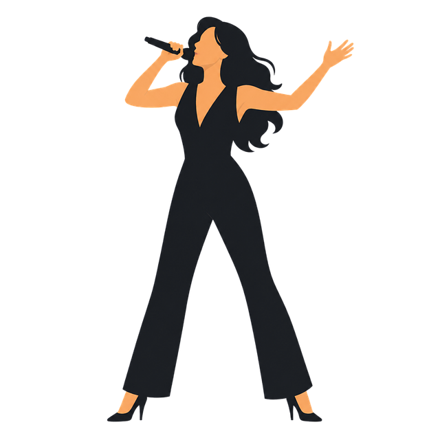 Free singer microphone stage vector
