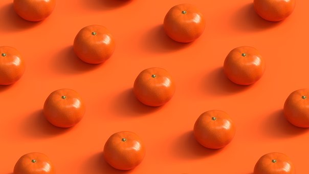 Orange, Mønster, Frugt, Arrangement, 3D