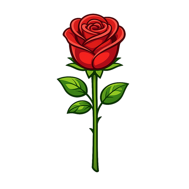 Rose, Rote Rose, Blume, Blätter, Dornen