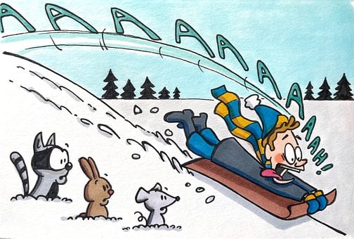 Free Sledding Winter photo and picture
