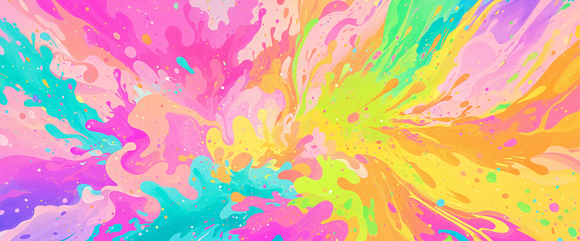 Rosa, Laranja, Azul, Verde, Roxo, Néon