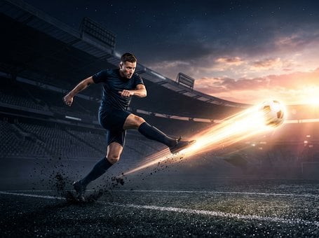 Fútbol, Pelota, Estadio, Campo, Luces
