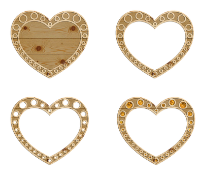 Free Heart Decoration illustration and picture