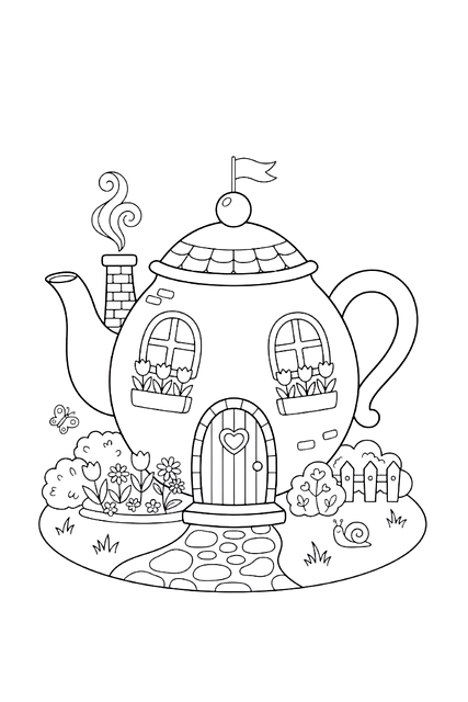 Free Coloring Page Child Activity illustration and picture