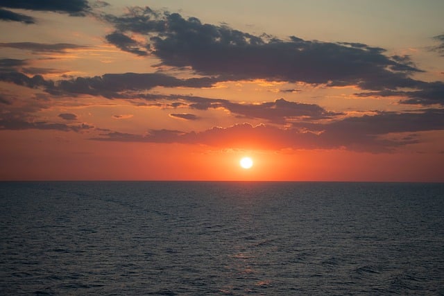 Free Sunset Sea photo and picture
