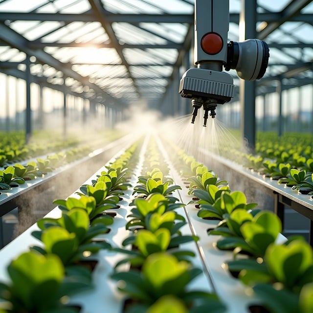 Free robotic farming smart agriculture precision irrigation illustration