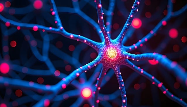 Free neuron nerve cell synapse illustration