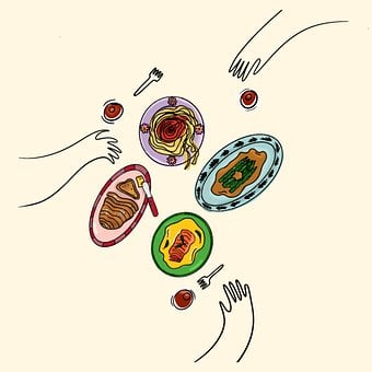 Free Food Social Event illustration and picture