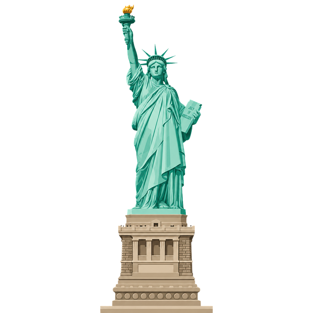 Free statue of liberty american symbol torch vector