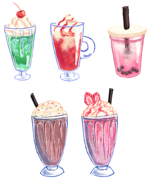 Free Milkshake Drink illustration and picture