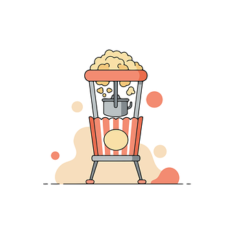 Popcorn, Mașină De Popcorn, Ilustrație
