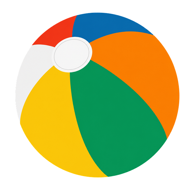 Free beach ball colorful summer vector