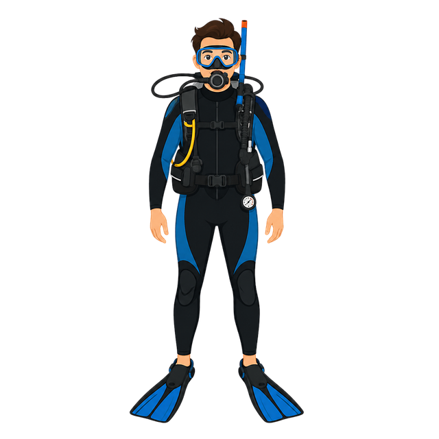Download free HD stock image of Diver Scuba Diving Free diver scuba diving wetsuit vector