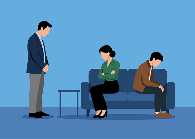 Free family conflict sad vector