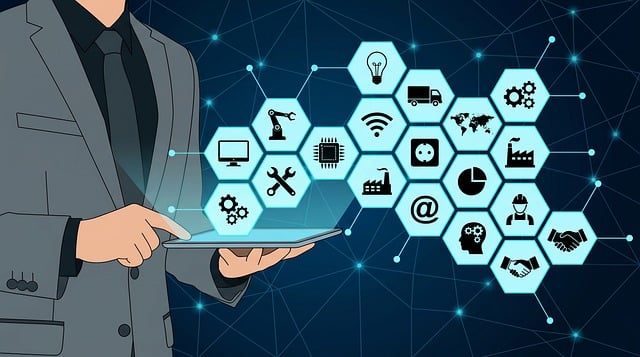Free automation industrial revolution industry 4 illustration