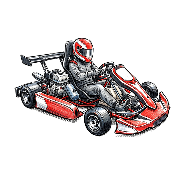 Free go-kart racer engine illustration