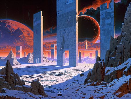 Free Retro Sci-Fi Futuristic Design illustration and picture
