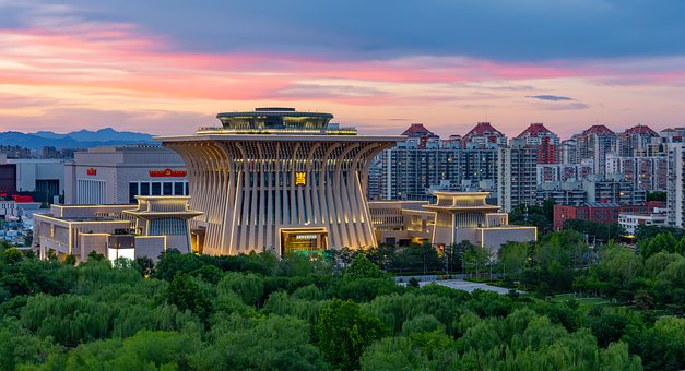 Beijing, Kina, Asiatisk, Arkitektur, By